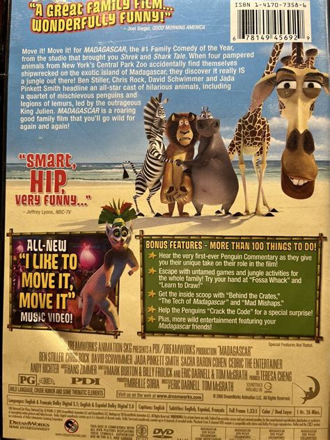 Madagascar (DVD, 2005) Dreamworks, full screen | eBay