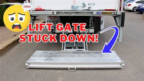 How To Fix STRUCK DOWN LIFT GATE ON BOX TRUCK (MAXON ) - YouTube