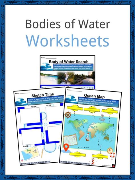 Bodies of Water Facts, Worksheets, Rivers and Streams For Kids