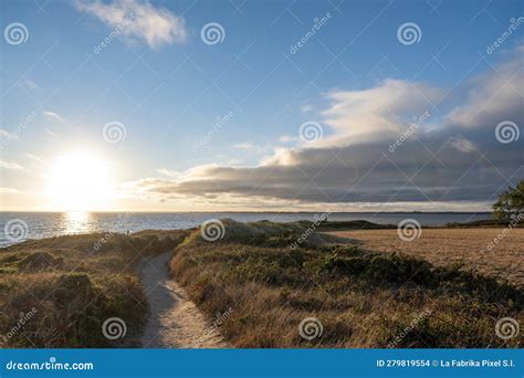 Coastal path stock photo. Image of nature, leading, coastline - 279819554