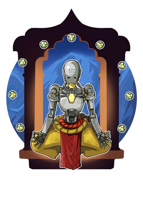 [Fan-art] Zenyatta by SlothyAmphawa on DeviantArt