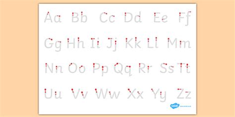 Letter Formation Alphabet Handwriting Sheet Uppercase and