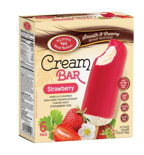 Strawberry Cream Bar - Non-dairy - Kosher Ice Cream