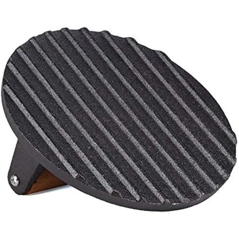 Cast Iron Grill/Bacon Press Round Shape 0.9 Kg Weight D 18cm X H 7cm ...