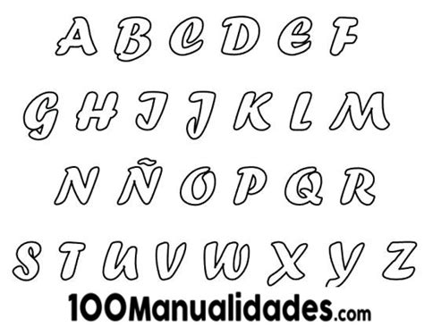 Moldes de Letras Medianas y Grandes para Imprimir Gratis