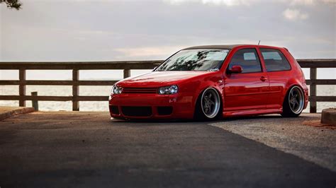 Red Volkswagen Golf GTi, car HD wallpaper | Wallpaper Flare