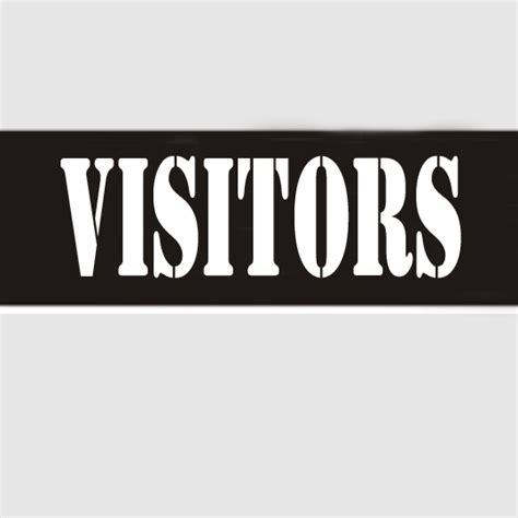 VISITORS LARGE STENCIL – Safehouse Signs