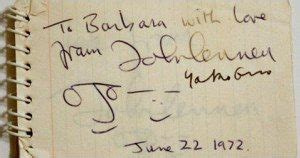 John Lennon Autograph | Authentic The Beatles autographs