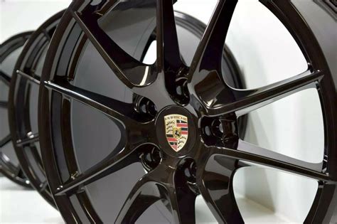 20” PORSCHE 991 911 20 CARRERA S WHEELS Rims FACTORY OEM Original Black ...