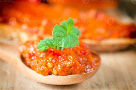 Ajvar bread spread 23310430 Stock Photo at Vecteezy