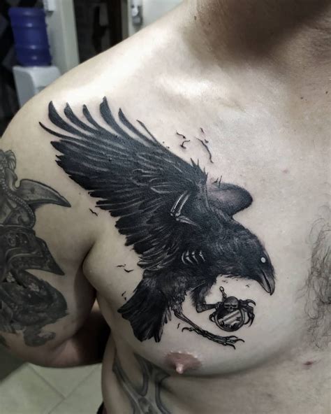 101 Amazing Crow Tattoo Designs You Need To See! | Crow tattoo design ...