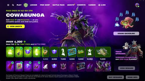 TMNT x Fortnite: All Cowabunga Quests & Rewards