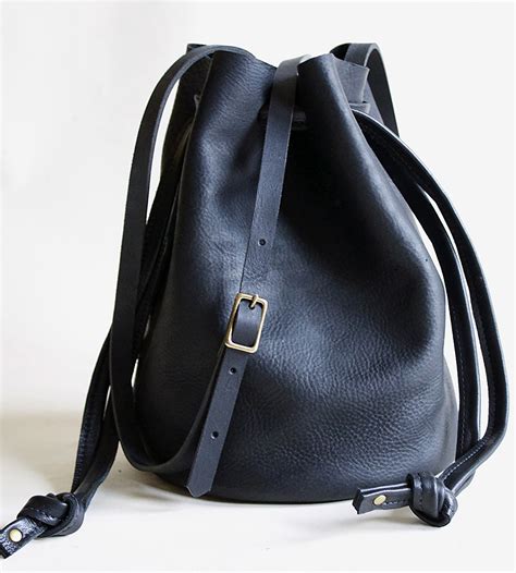 Leather Bucket Bag - All Fashion Bags