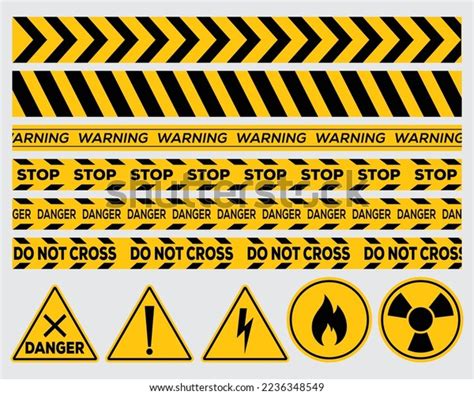 Danger Signs Vector Warning Label Warning Stock Vector (Royalty Free ...