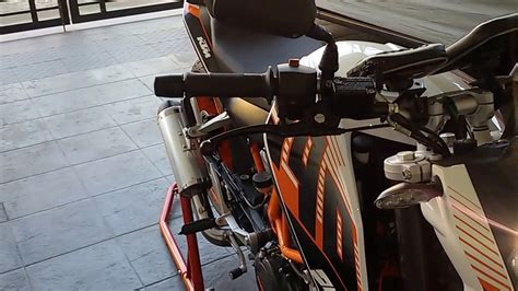 KTM DUKE 390 CUSTOM EXHAUST SYSTEM - YouTube