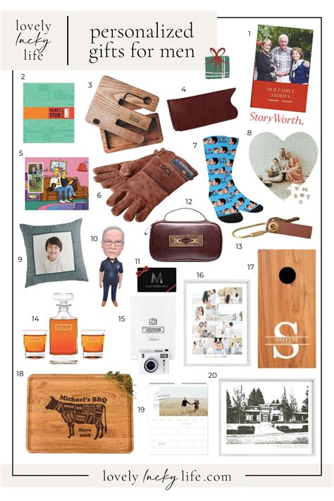 20 Awesome Personalized Gifts for Men - Lovely Lucky Life