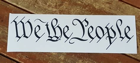 We The People Vinyl Sticker Decal - Army Surplus Warehouse, Inc.