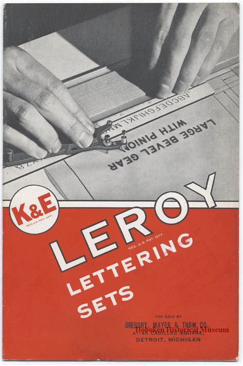 Leroy Lettering Sets Catalog (1939) - Fonts In Use