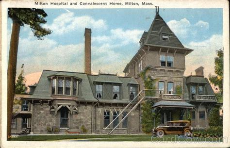 Milton Hospital and Convalescent Home Massachusetts Postcard