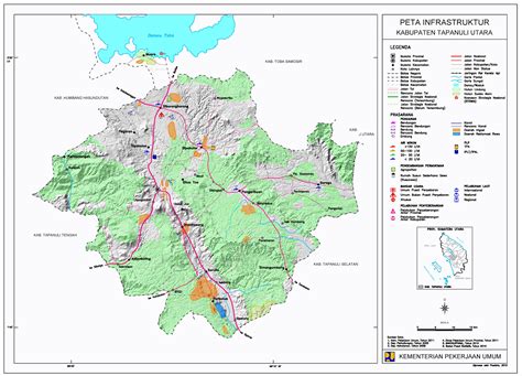 Peta Kabupaten Tapanuli Utara