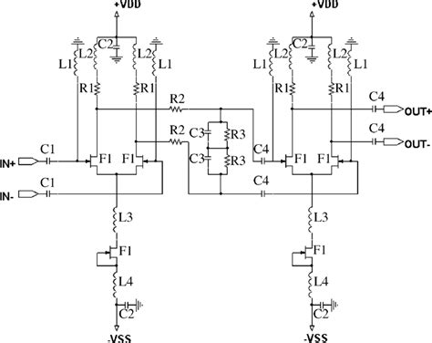 Electric schematic of the fully differential amplifier prototype ...