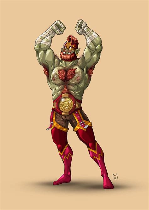 luca Mosqa - Luchador half-orc (monk/barbarian) | Luchador, Half-orc, Monk