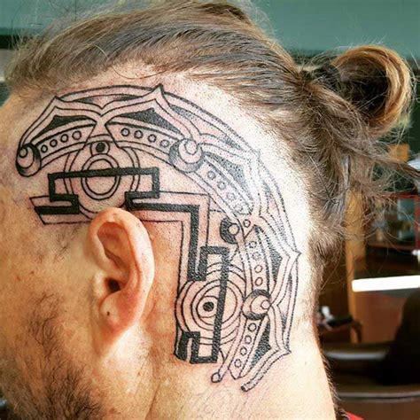 Tribal Head Tattoo - Best Tattoo Ideas Gallery