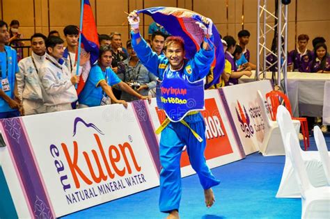 Gold Medal Celebration Cambodia Southeast Asian Games Editorial Stock ...