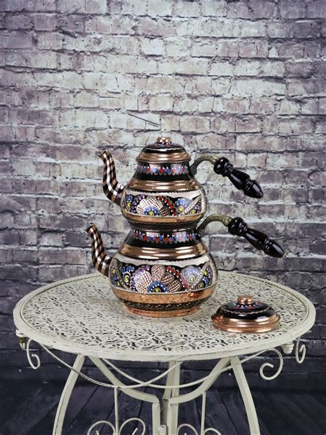 Handmade Copper Turkish Tea Pot, Turkish Teapot, Tea Kettle ...