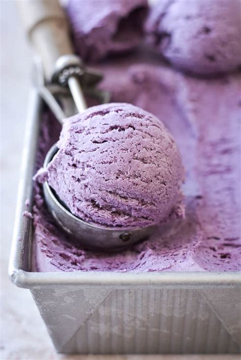 Blueberry Swirl Ice Cream (No Churn) - Curly Girl Kitchen