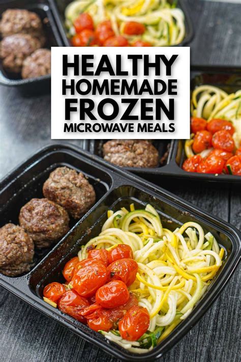 Healthy Homemade Frozen Microwave Meals | gluten free and high protein | Recipe | Healthy ...