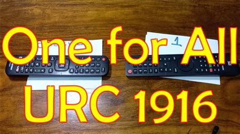 One for All Replacement Remote for Hisense TV URC 1916 - YouTube
