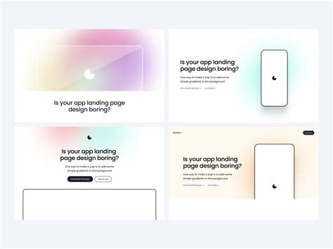 Hero section gradient background for apps by Roy Quilor on Dribbble