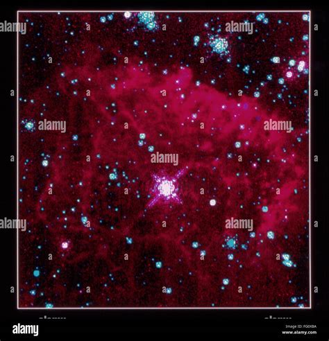 SPACE: PISTOL NEBULA. /nA view of the Pistol Star, one of the brightest stars in the Milky Way ...