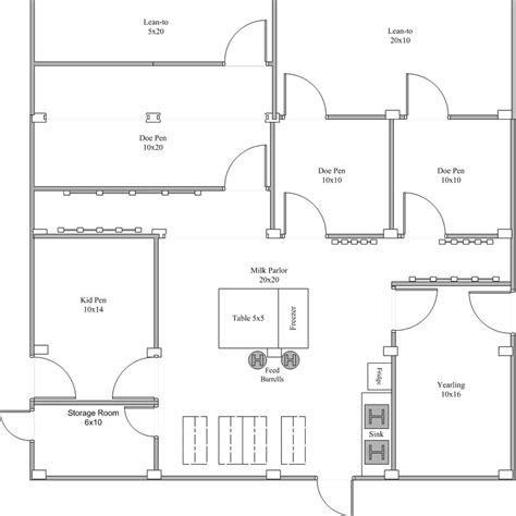 Barn and Pasture Plans - Dairy Goat Info | Goat house, House plans ...