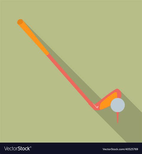 Golf club with ball icon Royalty Free Vector Image