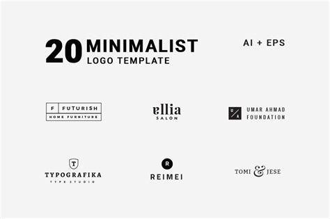 20 Minimal Vector Logo Templates | Pixelo