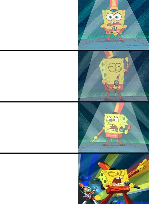 Spongebob Singing 4 panels Memes - Imgflip