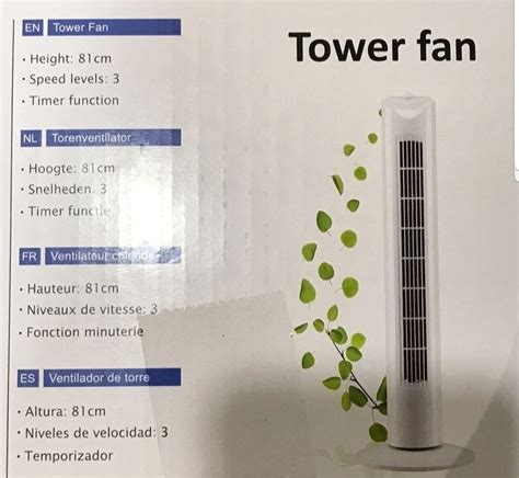 Tower Fan Electric timer function, TV & Home Appliances, Air ...