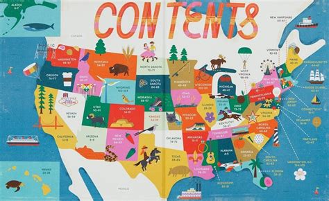 Interesting Maps and Charts — An illustrated map of contents with US ...