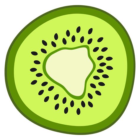 Kiwi fruit slice 11307645 PNG