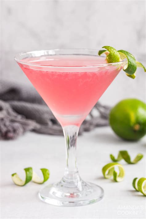 Cosmopolitan Cocktail - Amanda's Cookin' - Cocktails