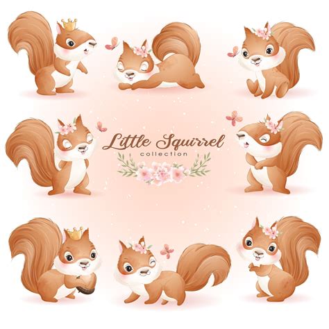 Super Squirrel Clipart Cartoon