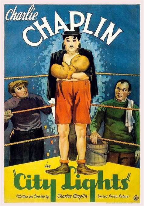 City Lights charlie Chaplin 1931 vintage Movie Poster 751 | Etsy