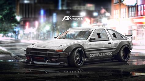 Car Artwork Vehicle Toyota Toyota AE86 Pop Up Headlights Wallpaper - Resolution:1920x1080 - ID ...