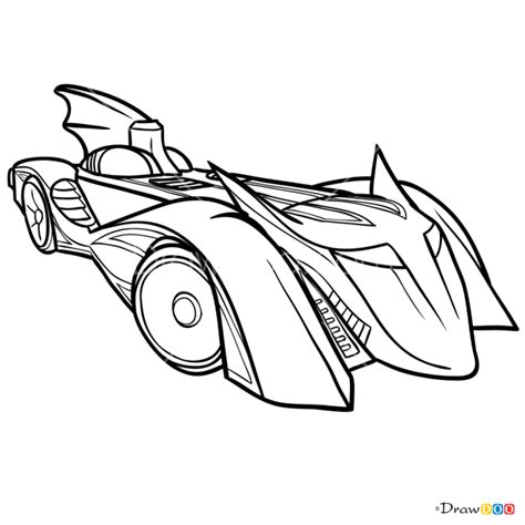 How to Draw Batmobile, Hot Wheels