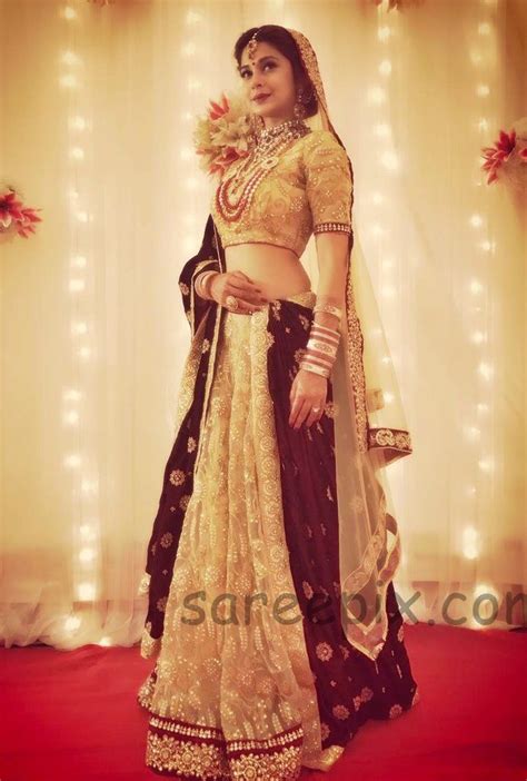 "Beyhadh" actress Jennifer Winget in lehenga | Indian bridal outfits, Indian wedding outfits ...