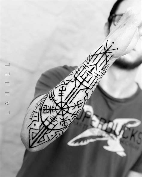 Nordic rune pagan arm tattoo by lahhel | Viking tattoo sleeve, Vikings tattoo, Tattoos