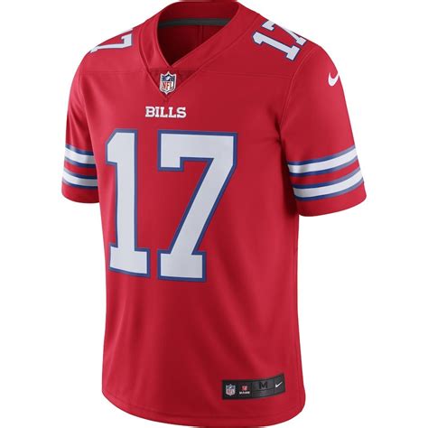 Men's Buffalo Bills Josh Allen Nike Red Color Rush Vapor Limited Jersey - HomeFavo