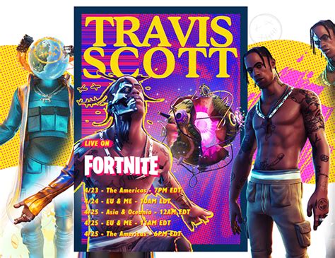 Travis Scott & Fortnite - Poster Design on Behance